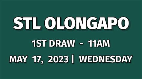 stl olongapo result today 2023